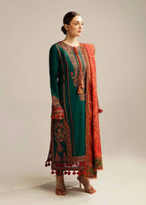 HUSSAIN REHAR DHANAK EMBROIDERED 3 PIECE